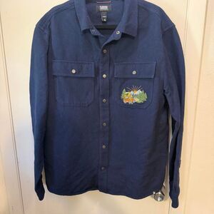 Camper Men's Navy and Blue Shirt